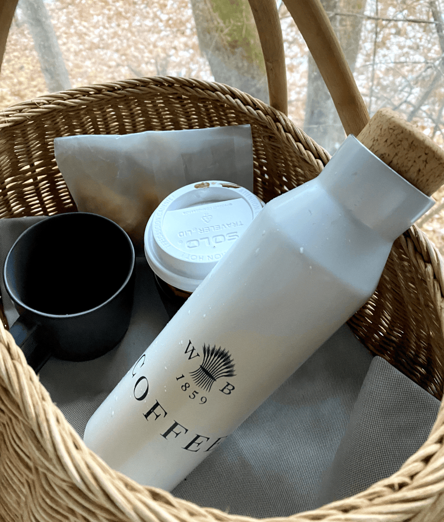 Complimentary coffee delivery at the White Barn Inn