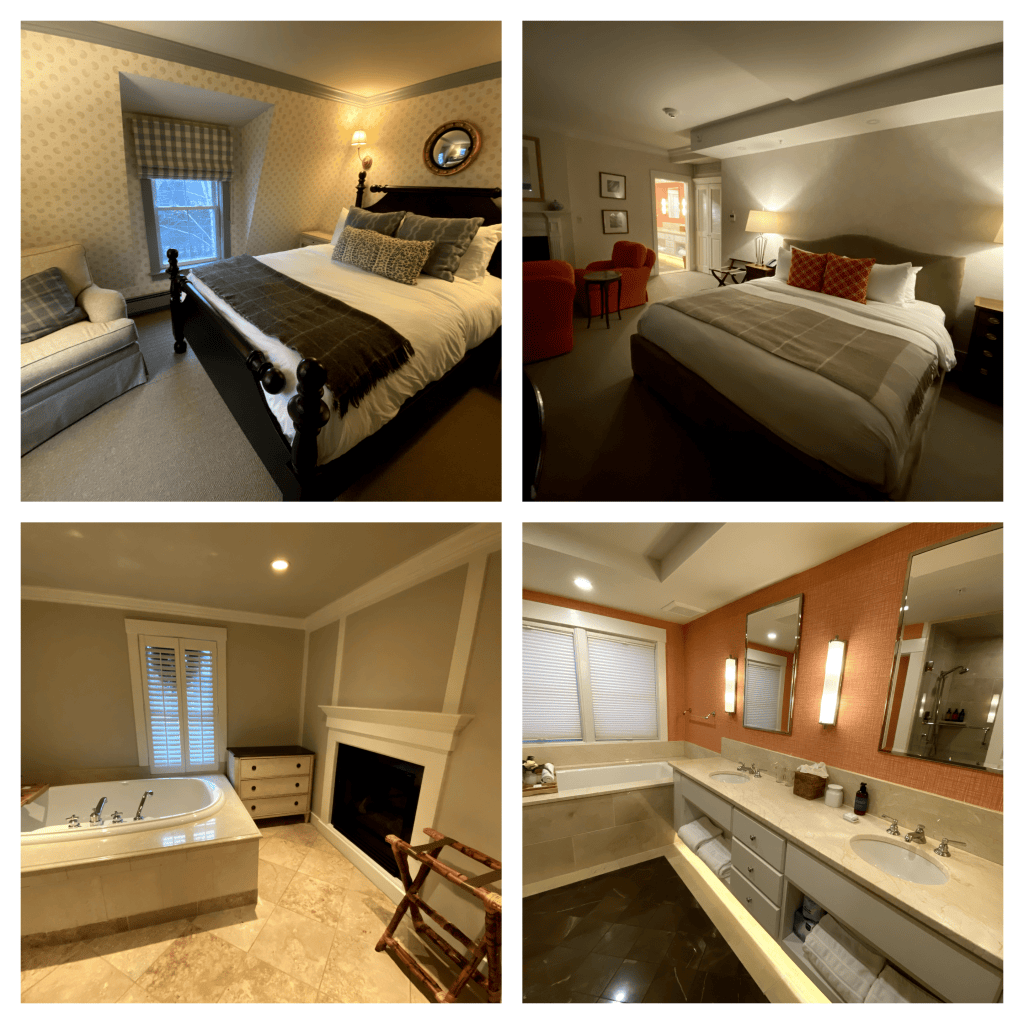 White Barn Inn rooms in the Inn and in May's Annex
