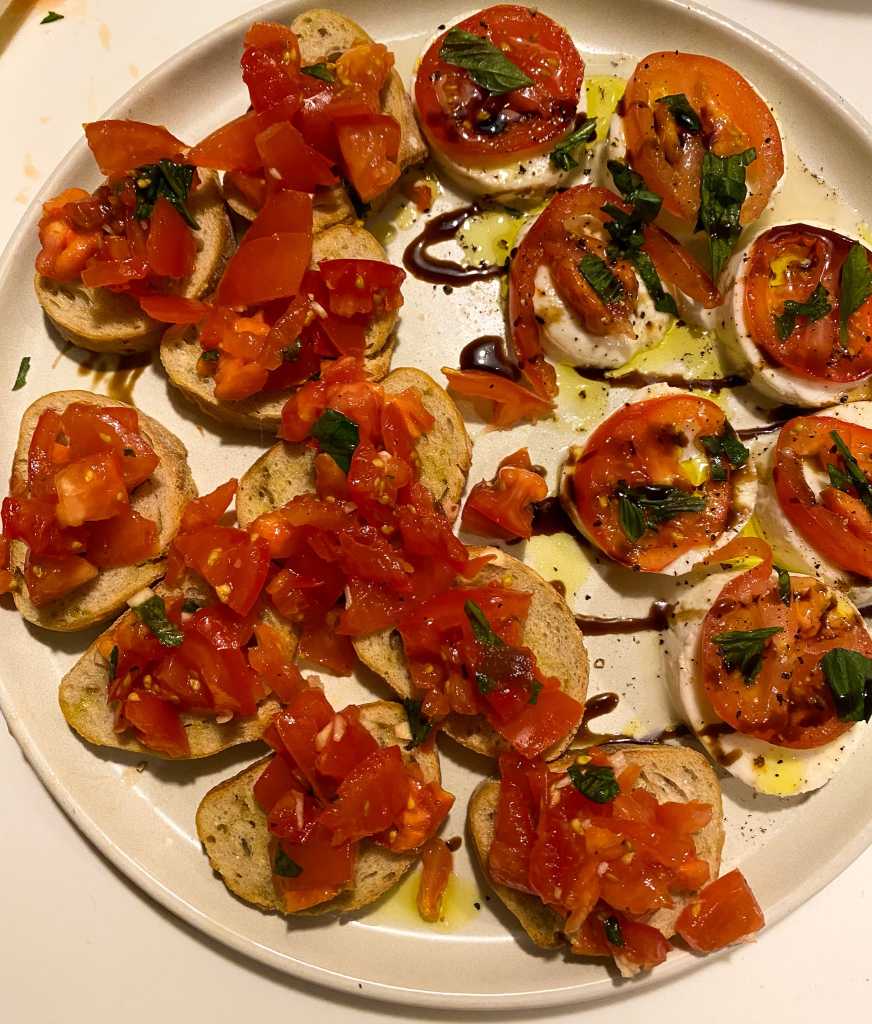 Homemade bruschetta
